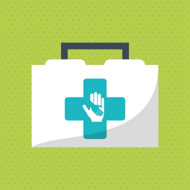 Düz resimde tıbbi bakım tasarım hakkında