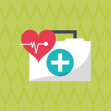 Düz resimde tıbbi bakım tasarım hakkında