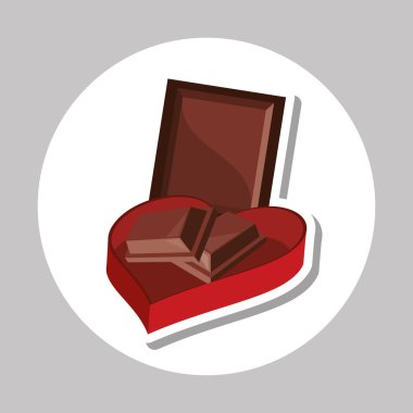 Düz resimde çikolata tasarım, tatlı ve lezzetli hakkında