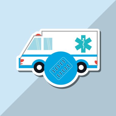 Düz resimde tıbbi bakım tasarım hakkında