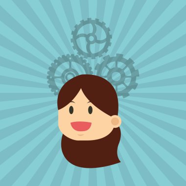 Düz resimde iş adamları tasarım, vektör çizgi film hakkında