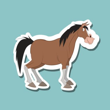 Çiftlik tasarım. hayvan simgesi. doğa kavramı, vektör çizim