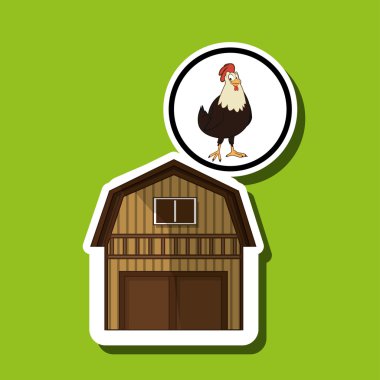 Çiftlik tasarım. hayvan simgesi. doğa kavramı, vektör çizim