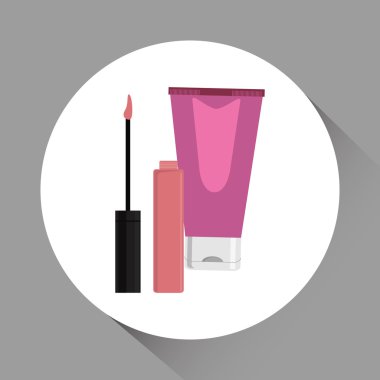 Tasarım yapmak. kozmetik simgesi. cilt bakım kavramı, vektör çizim