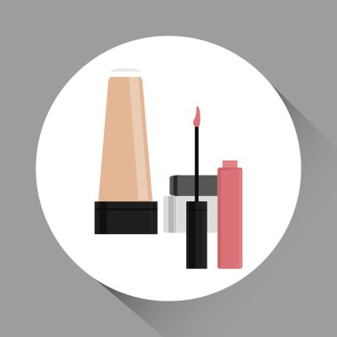 Tasarım yapmak. kozmetik simgesi. cilt bakım kavramı, vektör çizim