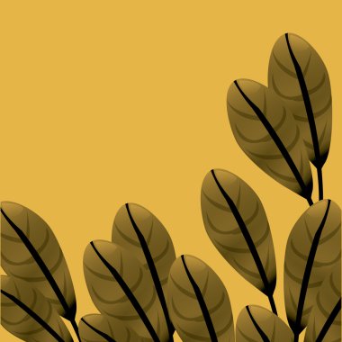 Tropikal tasarım bırakır. yaprak simgesi. doğal kavramı, vektör çizim