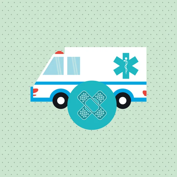 Flache Illustration über die Gestaltung der medizinischen Versorgung — Stockvektor