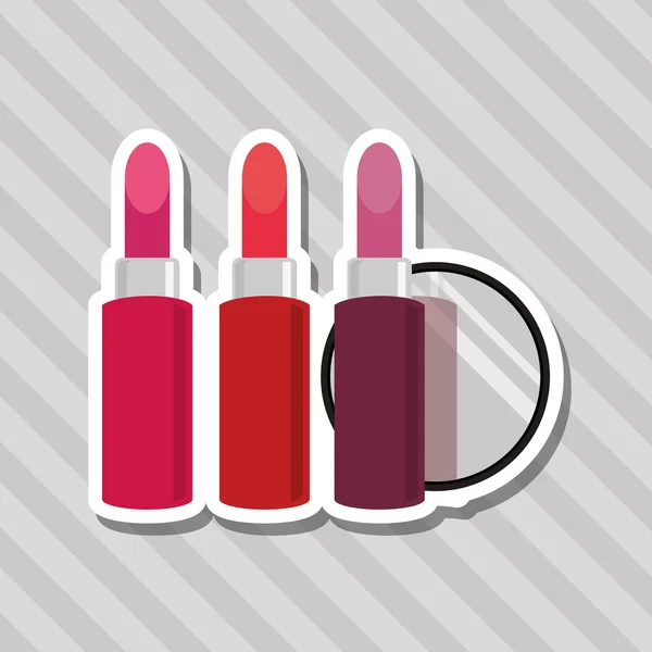 Make-up-Design. kosmetische Ikone. Hautpflegekonzept, Vektorillustration — Stockvektor