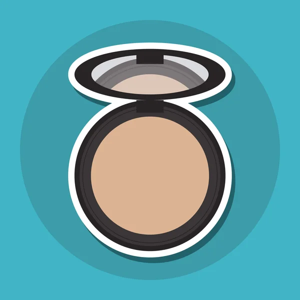 Maquillaje de diseño. icono cosmético. concepto de cuidado de la piel, ilustración vectorial — Vector de stock