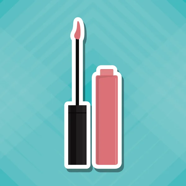 Maquillaje de diseño. icono cosmético. concepto de cuidado de la piel, ilustración vectorial — Vector de stock