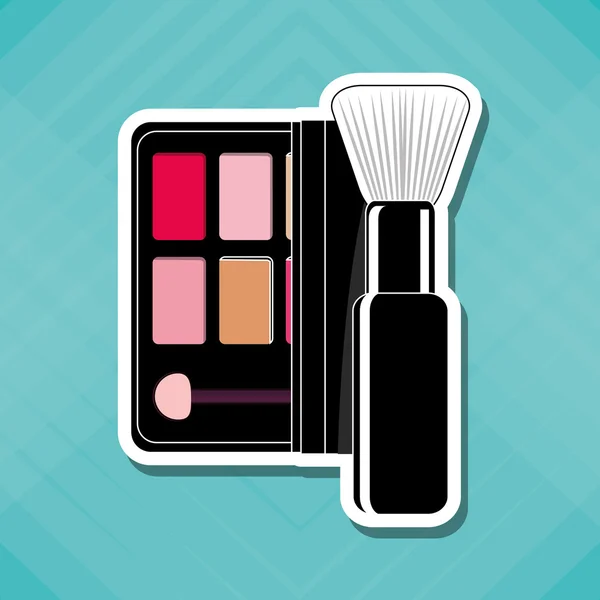 Maquillage design. icône cosmétique. concept de soins de la peau, illustration vectorielle — Image vectorielle