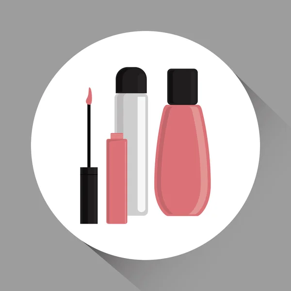 Maquillage design. icône cosmétique. concept de soins de la peau, illustration vectorielle — Image vectorielle