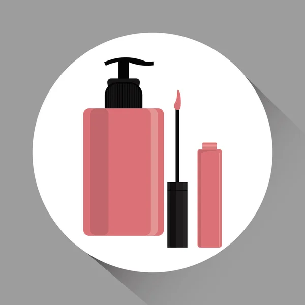 Make up design. cosmetic icon. skin care concept, vector illustration — Stock Vector