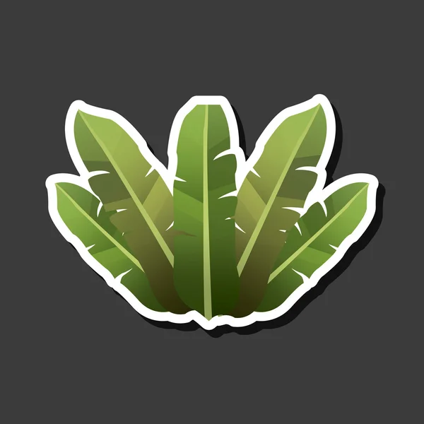 Diseño de hojas tropicales. icono de la hoja. concepto natural, ilustración vectorial — Vector de stock