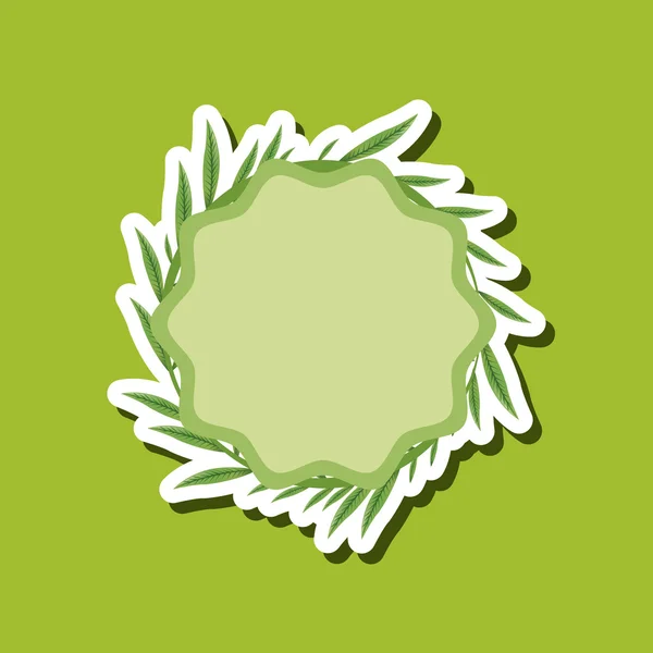 Feuilles tropicales design. icône de feuille. concept naturel, illustration vectorielle — Image vectorielle