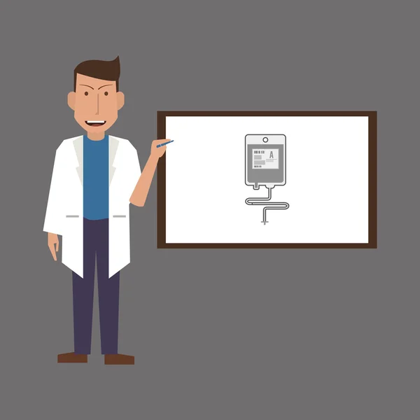 การออกแบบของหมอ แนวคิดการรักษาพยาบาล สัญญาณการดูแลสุขภาพ — ภาพเวกเตอร์สต็อก