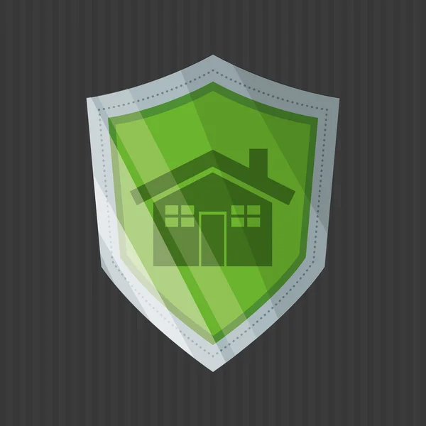 Diseño de seguridad. Icono de protección. Colorida ilustración — Vector de stock