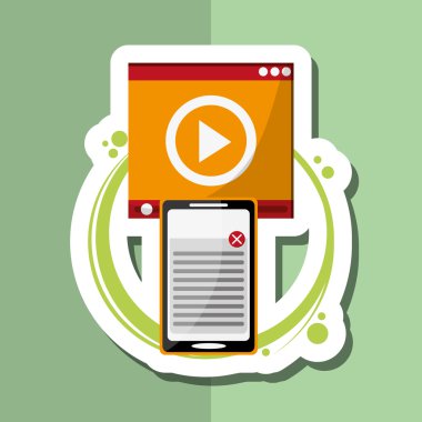 teknoloji tasarım. bilgisayar kutsal kişilerin resmi. Gadget'ı kavramı, vektör çizim