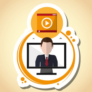 teknoloji tasarım. bilgisayar kutsal kişilerin resmi. Gadget'ı kavramı, vektör çizim