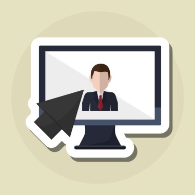 teknoloji tasarım. bilgisayar kutsal kişilerin resmi. Gadget'ı kavramı, vektör çizim