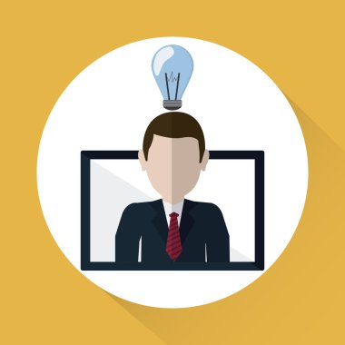 İş kavramı. Teknoloji simgesi. iletişim kavramı