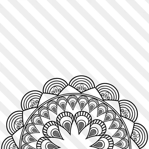 Desain Bohemic. ikon mandale. konsep dekorasi, ilustrasi vektor - Stok Vektor