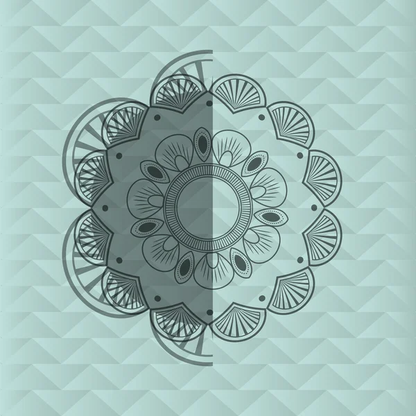 Bohemic tasarım. mandale simgesi. dekorasyon konsepti, vektör çizim — Stok Vektör