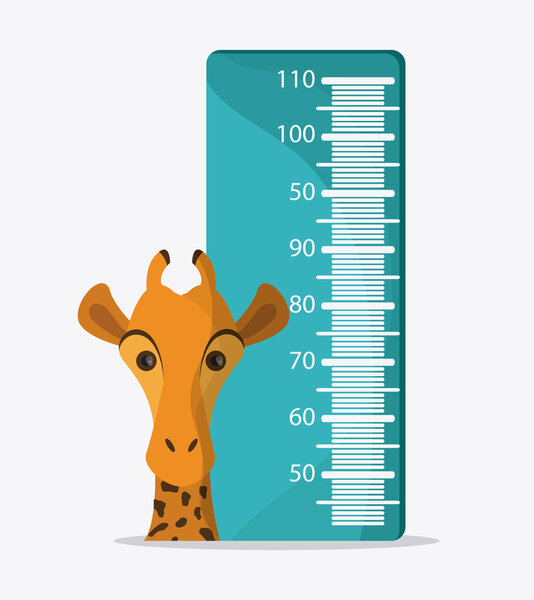 Икона жирафа. Дизайн животных. Концепция Safari
