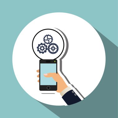 Sosyal Medya tasarım. Ortam simgesi. Teknoloji kavramı