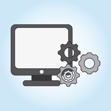 Dijital pazarlama tasarım. Internet kavramı. Strateji simgesi