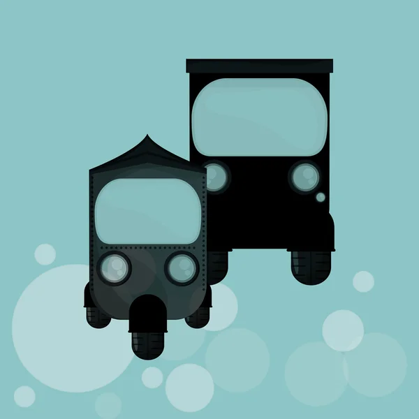 Transportation icon. Retro concept. car illustration — Stock Vector