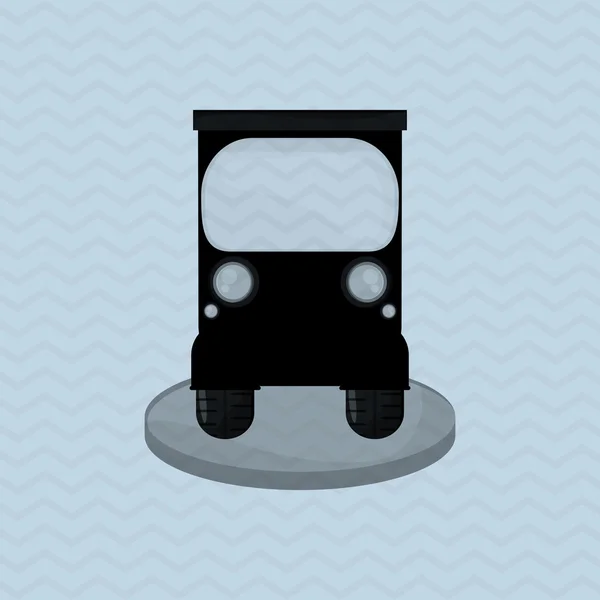 Ikonen för transport. Retro koncept. bilen illustration — Stock vektor