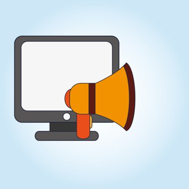 Dijital pazarlama tasarım. Internet kavramı. Strateji simgesi