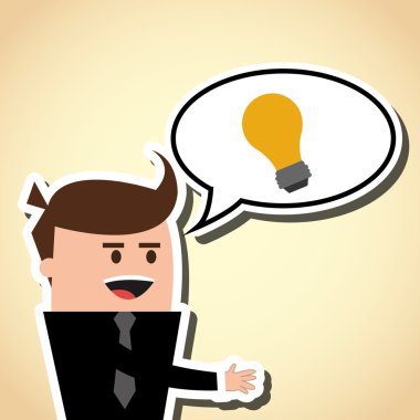 İşadamı tasarım. iş simgesi. karikatür kavramı