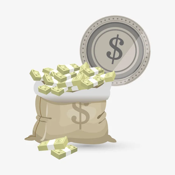 Money design. Financial item. Isolated illustration — Stock Vector
