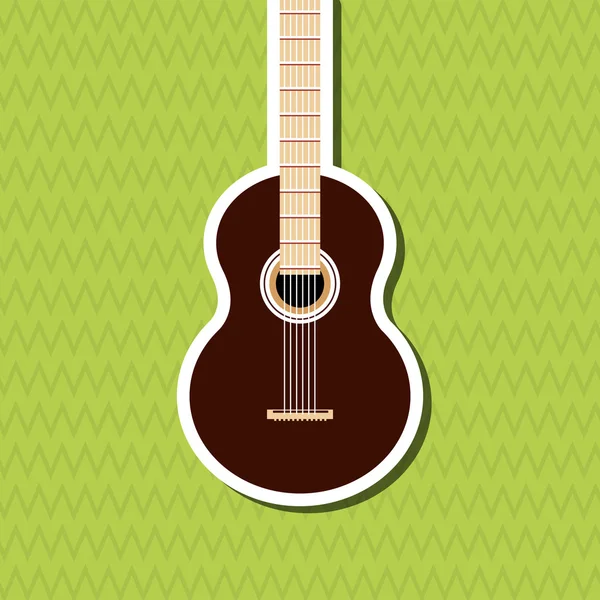 Icono musical. Concepto retro. Ilustración plana — Vector de stock