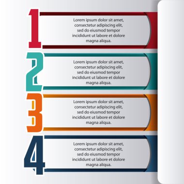 Infographic tasarım. Veri kavramı. Renkli resimde