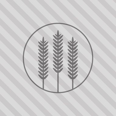 Buğday simgesi. tahıl tasarım. Tarım kavramı