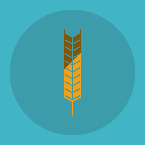 Icono de trigo. diseño de grano. Concepto agrícola — Vector de stock