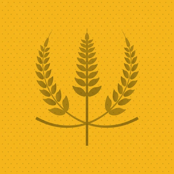 Buğday simgesi. tahıl tasarım. Tarım kavramı — Stok Vektör