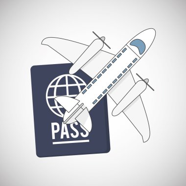 Tasarım seyahat. Turizm simgesi. Beyaz arka plan