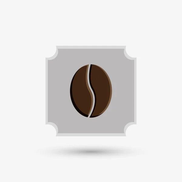 Design de café. ícone de quadro. Fundo branco, ilustração vetorial — Vetor de Stock