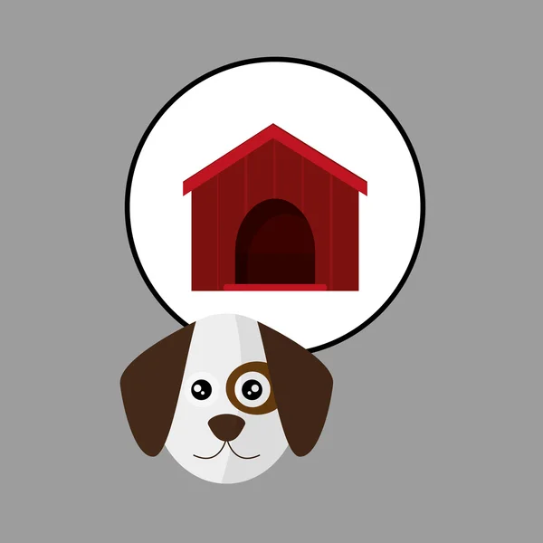 Dessin animé pour chien, Animal design. illustration vectorielle — Image vectorielle