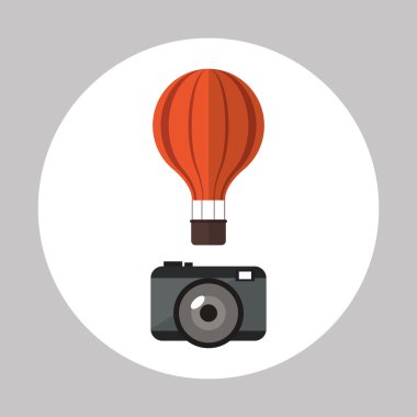 Tasarım seyahat. Tatil kavramı. Renkli resimde