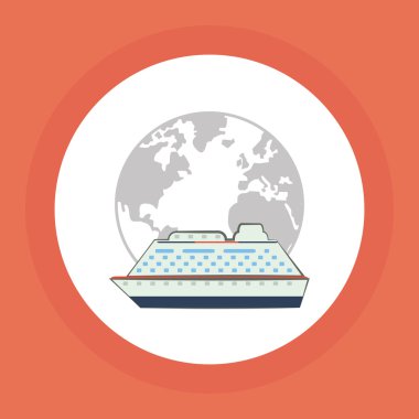 Tasarım seyahat. Tatil kavramı. Renkli resimde