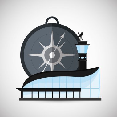 Tasarım seyahat. Tatil kavramı. Renkli resimde