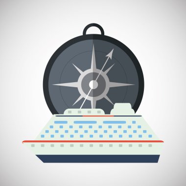 Tasarım seyahat. Tatil kavramı. Renkli resimde