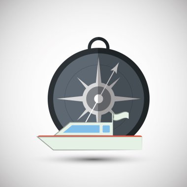 Tasarım seyahat. Tatil kavramı. Renkli resimde