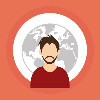 Tasarım seyahat. Tatil kavramı. Renkli resimde