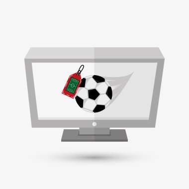 Spor tasarım. Teknoloji simgesi. Beyaz arka plan, vektör çizim